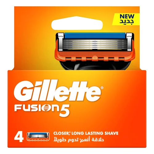 تیغ یدک ژیلت Fusion 5 بسته 4 عددی اورجینال