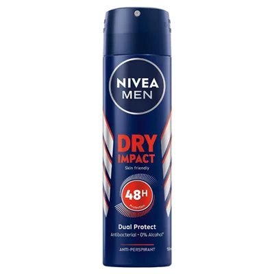 اسپری بدن مردانه نیوآ مدل Dry Impact اورجینال