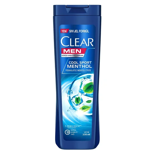 شامپو کلییِر (CLEAR) مردانه مدل نعنایی (COOL SPORT MENTHOL) اورجینال ترکیه