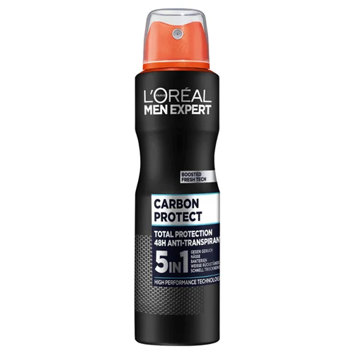 اسپری بدن مردانه لورآل مدل Carbon Protect اورجینال